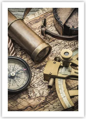 Produktbild von Poster - Poster ohne Rahmen - Kompass Kompass Karte - 50x70 cm - Wand Bild - Wanddeko - Wandbilder - Kunstposter - Wandposter - Bilder - Kunstdruck - Wanddekoration - Wandbild - P2XPA50x70-3730