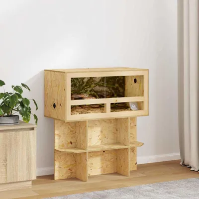 Produktbild von vidaXL Terrarium Braun 80 x 40 x 90 cm OSB