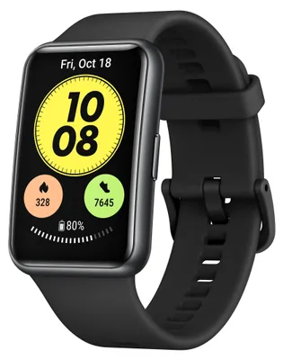 Produktbild von Huawei WATCH Fit, 4,17 cm (1.64"), AMOLED, Touchscreen, 4 GB, GPS, 21 g