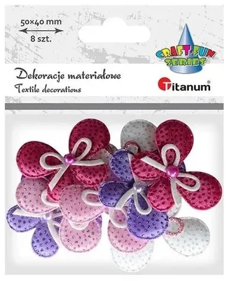 Image de Décoration en tissu « Assortiment de nœuds » - 8 pièces - Titanum