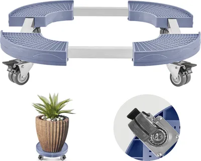 Immagine prodotto di SucceBuy Carrello portarifiuti rotondo 380-580 mm regolabile, portata 181,4 kg