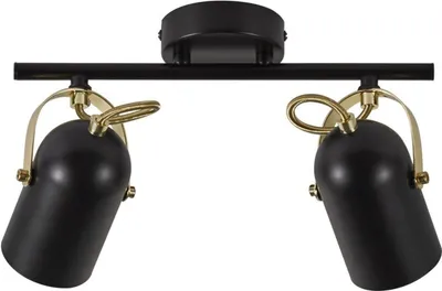 Produktbild von Strahler Nordlux Lotus Spot Schwarz Messing 2er Deckenlampe