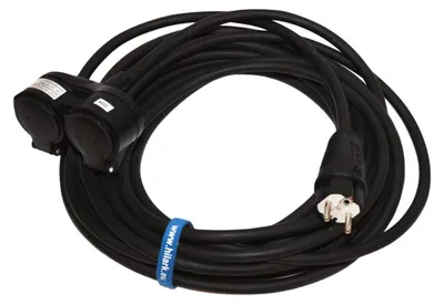 Produktbild von Verlängerungskabel PVC H05VV-F 3G1,5 mit 2-fach Verteiler 50m