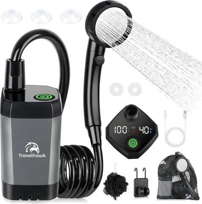 Produktbild von Travelhawk Elektrische Campingdouche