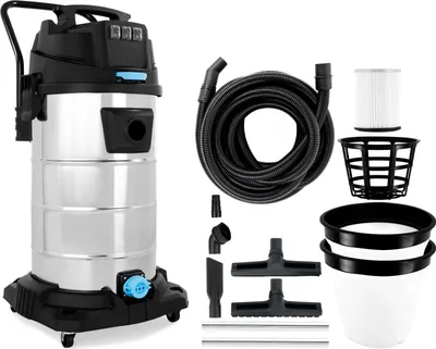 Produktbild von BAUTEC Industriesauger 80 L 3.400 W » Set inkl. 10m Schlauch, Düsen- und Filterset » Nass-Trockensauger