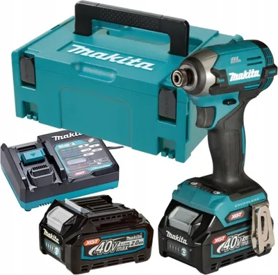 Image de Visseuse à chocs 40V XGT 210 Nm - MAKITA - avec 2 batteries 2,0 Ah, chargeur - MAKPAC - TD003GA201