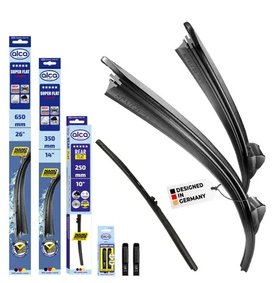 Image de alca® Kit complet d'essuie-glaces pour RENAULT CLIO IV