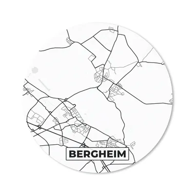 Produktbild von MuchoWow® Mauspad Mousepad Karte - Stadtplan von Bergheim - Stadtplan 40x40 cm - Mousepads - Maus Mat - Pad - Mausunterlage - Schreibtisch Accessoires