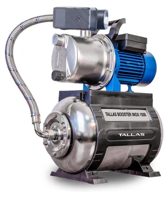 Produktbild von TALLAS BOOSTER INOX 1500 - 5.400 L/Std. - 1300W - Förderhöhe 48 m - Automatische Ein- / Ausschaltung - Rostfreier Stahl