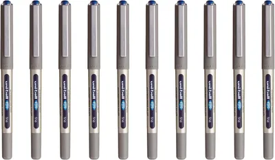Productafbeelding van uni-ball Uni Mitsubishi Pencil - 12 pennen Eye Fine UB-157 - Rollerbalpen vloeibare inkt blauw - Punt 0,7 mm