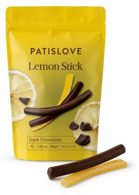 Obrázek produktu pro Patislove hořká čokoláda s citronem, tyčinky, 80g