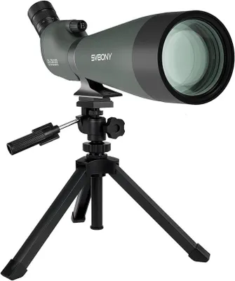 Image de Lunette d'observation Svbony SV28 avec trépied, 25-75x100 mm, large champ de vision, images lumineuses et nettes, prisme de Porro HD BAK4 FMC, pour le tir sportif et l'observation des oiseaux