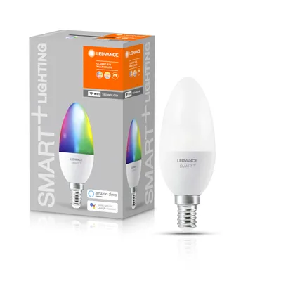 Produktbild von LEDVANCE LED-Lampe SMART+ WiFi Candle 40 Multicolour E14 4,9 W matt