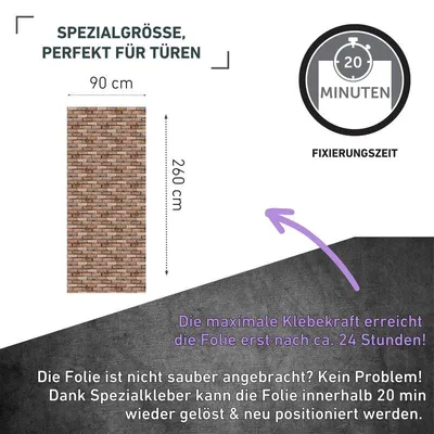 Produktbild von Klebefolie Stone wall - 90x260cm