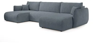 Imagen del producto de Sofá cama rinconera con arcón Alloro Grafito matinal