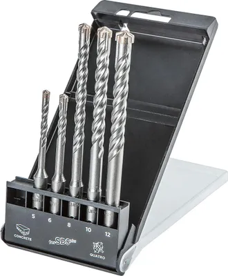 Produktbild von SDS Plus Betonbohrer-Set Quatro 5er-Set - 5, 6 x 110 mm + 8, 10, 12 x 160 mm