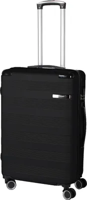 Produktbild von Reisekoffer Hartschalenkoffer Check-In Koffer Trolley M Schwarz 67x44x26cm ABS Kunststoff