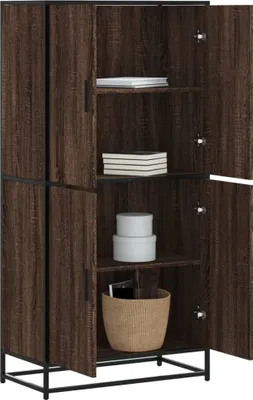 Obrázok produktu pre vidaXL Highboard dubový vzhľad 68x35x139 cm materiál na báze dreva