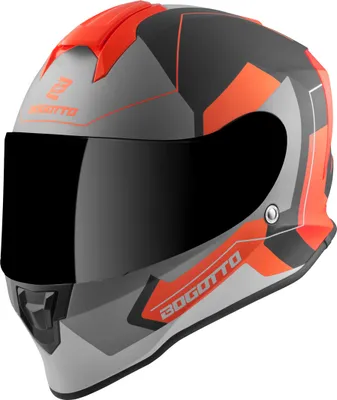 Produktbild von Bogotto V151 Sacro Helm, schwarz matt/orange, XL