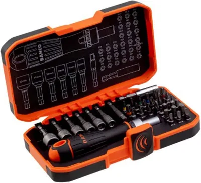 Immagine prodotto di Bahco BH59/S36BCR Set 1/4" e portabit di cricchetto, parti, standard