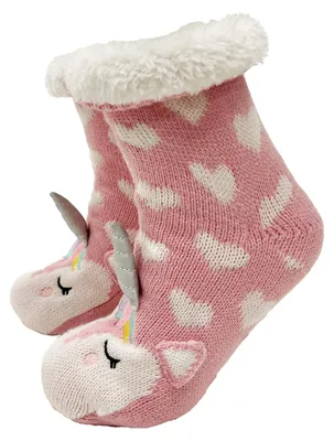 Produktbild von Textino Haussocken Unicorn 31-34 Rosa