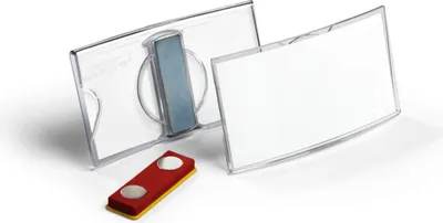 Obrázek produktu pro DURABLE Jmenovka KONVEX 40x75 mm s magnetem, transparentní, 812319, 25 ks