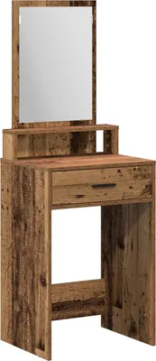 Produktbild von Möbel Schminktisch mit Schubladen aus altem Holz 50x41x140 cm - Schminktische 865134