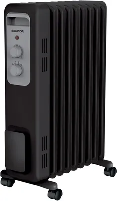 Produktbild von SENCOR SOH 3309BK Elektrický olejový radiátor, 9 topných článků, příkon 2 000 W, ochrana proti přehřátí, bezpečnostní funkce automatického vypnutí při převrhnutí přístroje
