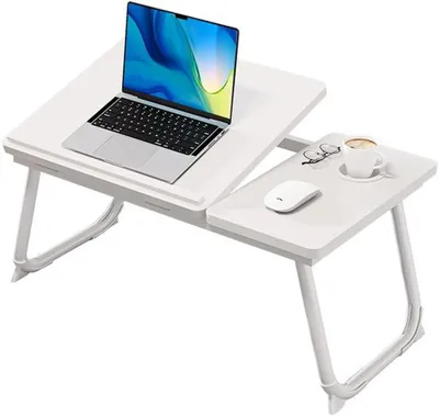 Zdjęcie produktu dla Azomor – regulowana i składana podkładka pod laptopa do łóżka i wygodnego śniadania