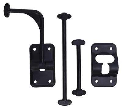 Imagen del producto de Sujetador para puerta de vehículos recreativos, fijación segura, mayor seguridad, sistema multifuncional de bloqueo para puerta de 90 grados, ideal para caravanas y remolques, color
