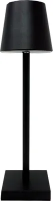 Produktbild von LED Tischleuchte Nizza schwarz mit 3 Helligkeitsstufen per Touchsensor USB Ladekabel