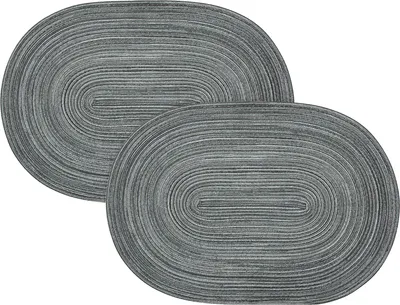 Produktbild von Pichler Tischset Samba" 2er-Pack anthrazit oval: 33x48 cm"