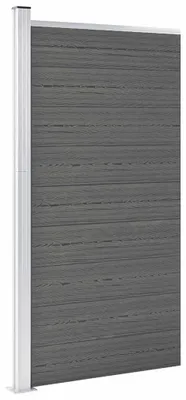 Produktbild von vidaXL Zaunelement WPC 95x186 cm Grau