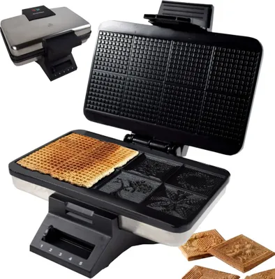 Obrázok produktu pre Zimtwaffelautomat Blump Zimtwaffeleisen mit Motiv Edelstahl Thermostat