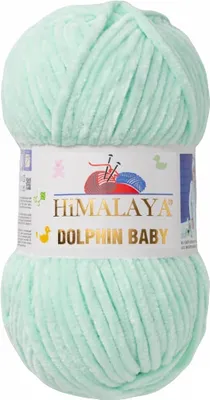 Produktbild von Strickfein Himalaya Dolphin Baby super Bulky Chenille Garn Wolle strickgarn 100 gr 80307 - helles grün