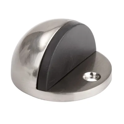 Obrázek produktu pro Walteco Dveřní zarážka, průměr 45x25mm, k našroubování, matný nikl