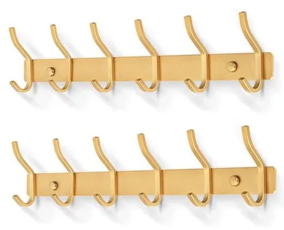 Produktbild von Edelstahl Wandhaken 6 Haken für Schlafzimmer Bad Küche