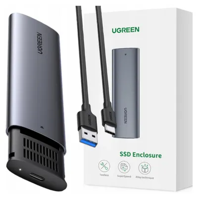 Image de Ugreen Cm400 M.2 Drive Enclosure, B-Key, Ngff, Sata (Gris)