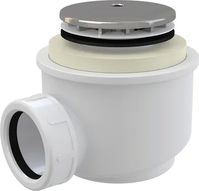 Obrázek produktu pro Odtoková souprava Alcadrain A47CR-50 pro sprchové vaničky, chromovaná, Ø 50