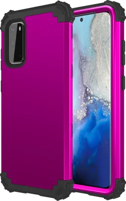 Produktbild von Galaxy S20 Hülle, 3 in 1 Hybrid PC TPU Stossfest Robust Schutzhülle für Samsung Galaxy S20 Lila