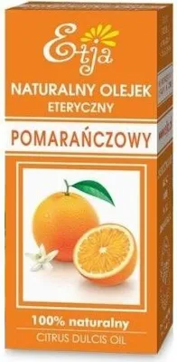 A product box for Etja Natural Orange Essential Oil.