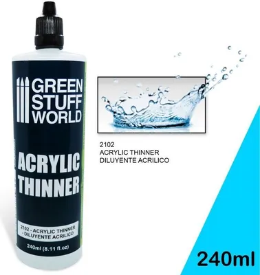 Produktbild von Acrylverdünner 240ml, ungiftig, zum Malen mit Pinsel und Airbrush-Pistole
