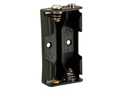 Produktbild von BATTERIEHALTER FR 2 x AA-BATTERIEN (MIT DRUCKKNOPFANSCHLSSEN)