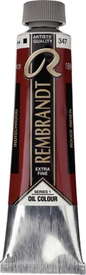 Image de Rembrandt peinture à l'huile en tube 40 ml, rouge indien 347