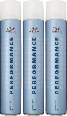 Zdjęcie produktu dla Wella Performance Lakier do włosów 3 x 500 ml - Zestaw gwiazdkowy
