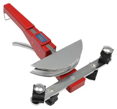 Immagine prodotto di Set di piegatubi manuale - Utensile per piegare tubi - 7 teste di piegatura da 6 a 22 mm - Angolo di piegatura fino a 90° - Per tubi in rame e alluminio - Lega di alluminio e acciaio - Rosso