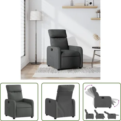 Produktbild von The Living Store Relaxsessel Dunkelgrau Stoff