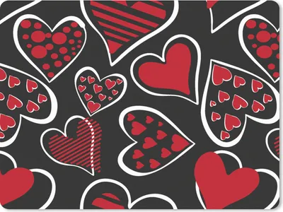 Produktbild von MuchoWow® Mauspad Mousepad Mädchen - Herz - Liebe - Muster - Mädchen - Kinder - Kind 23x19 cm - Mousepads - Maus Mat - Pad - Mausunterlage - Schreibtischunterlage - Mauspad