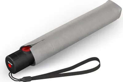 Produktbild von Knirps U.200 Duomatic Regenschirm Taschenschirm Schirm sturmfest stone grau