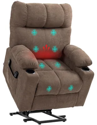 Productafbeelding van Verstelbare fauteuil met liftfunctie, elektrisch, 90x75x100cm, bruin